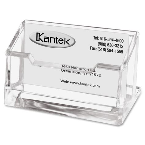 clear plastic business card holder
